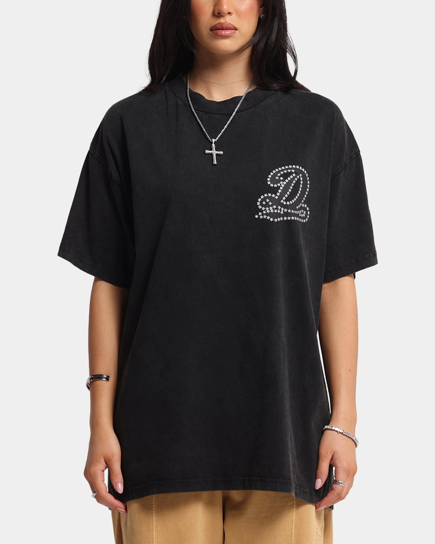 Dreamville Stars T-Shirt Black StretchableKnit TearResistantWeave