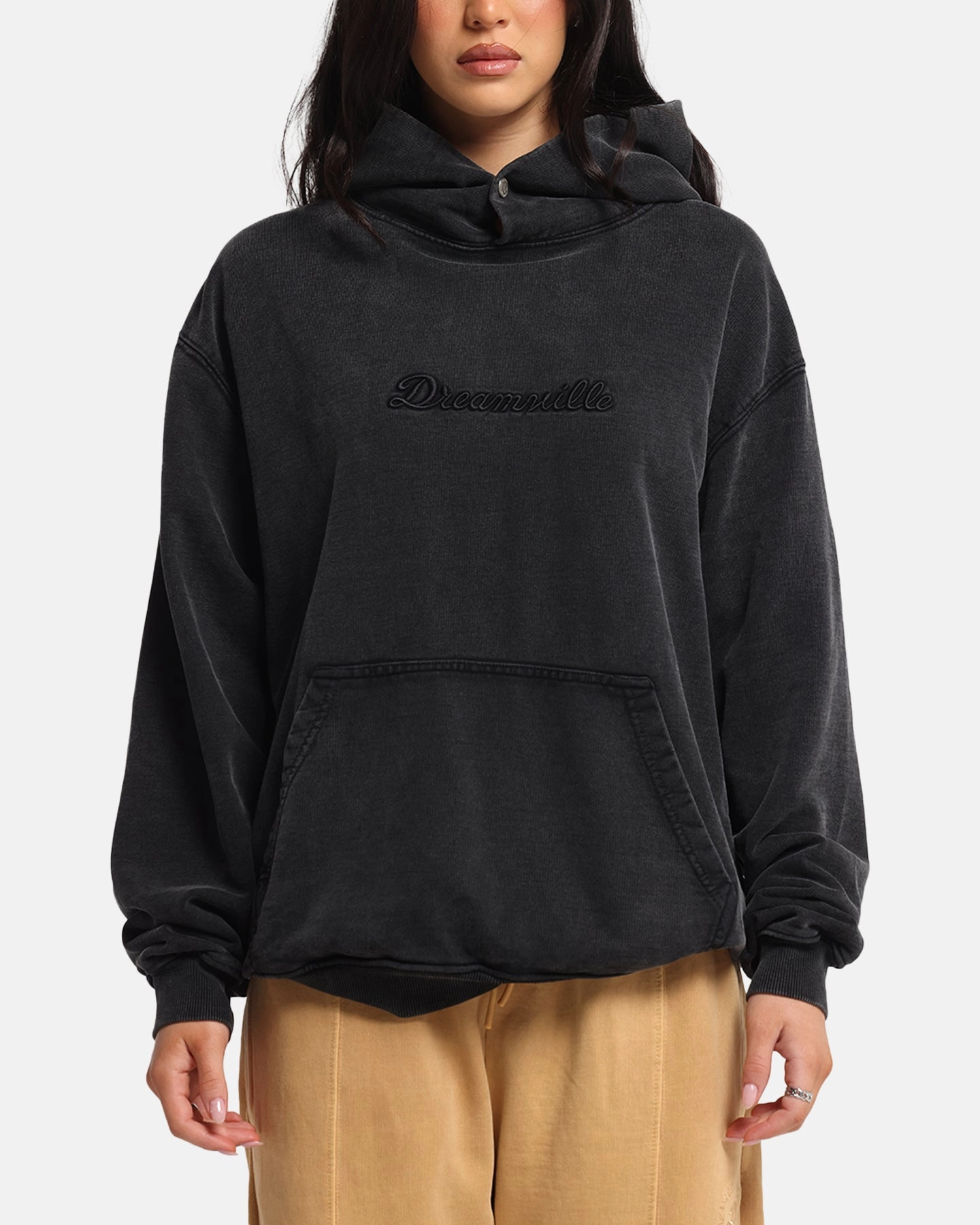 Dreamville Tonal Hoodie Black Wash MidweightJersey