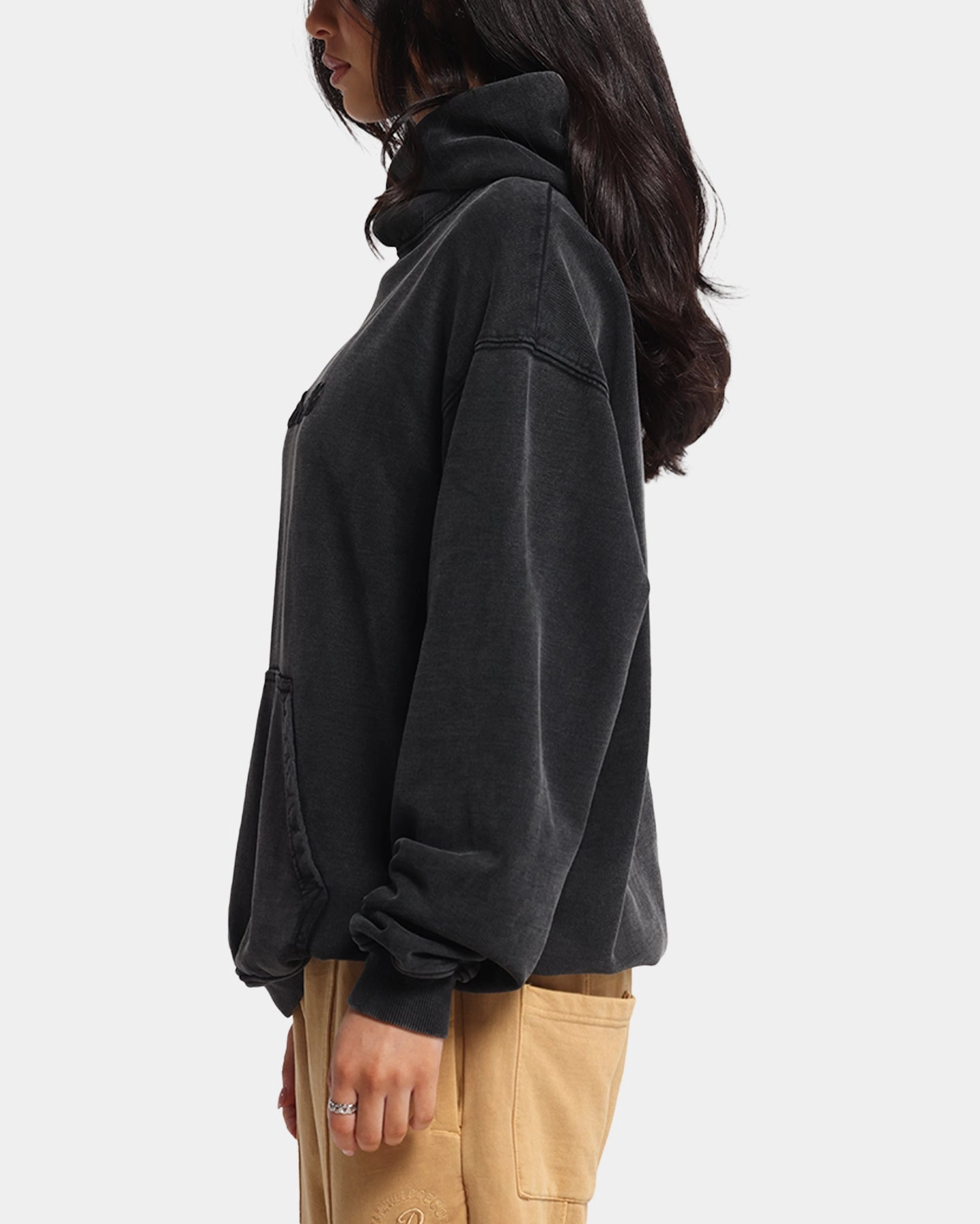 Dreamville Tonal Hoodie Black Wash Full Coverage Fit