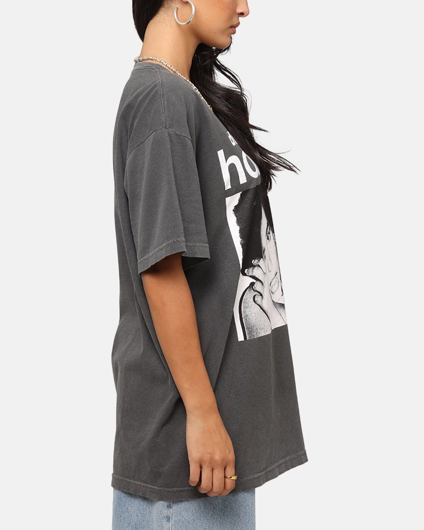 BondedEdges Dua Lipa Houdini T-Shirt Faded Black