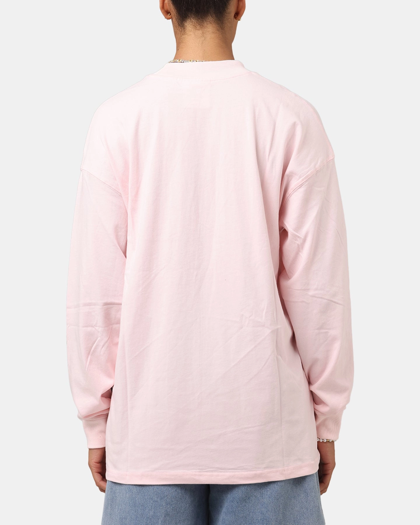 Carre Global Oversized Long Sleeve T-Shirt Pink UVProtection