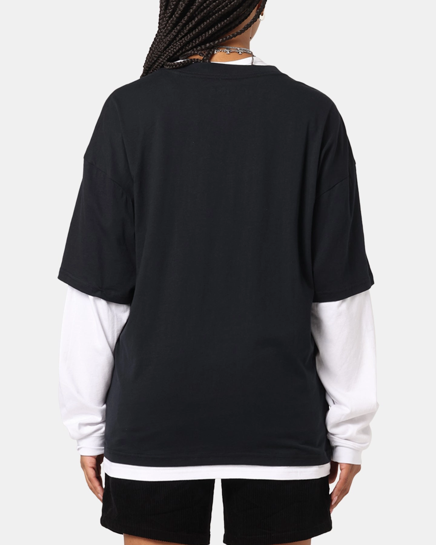 Pantera Pantera Layered Long Sleeve T-Shirt Black Wash SnagResistant Contemporary Cut