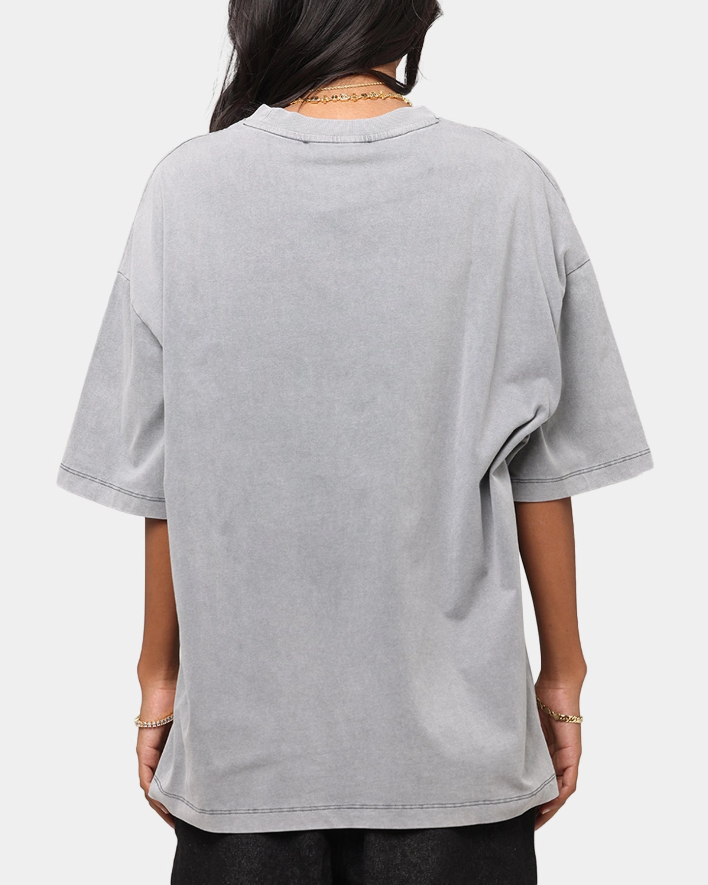 Criminal Damage Horseshoe T-Shirt Washed Black Quick Dry Tech Denim Shirt