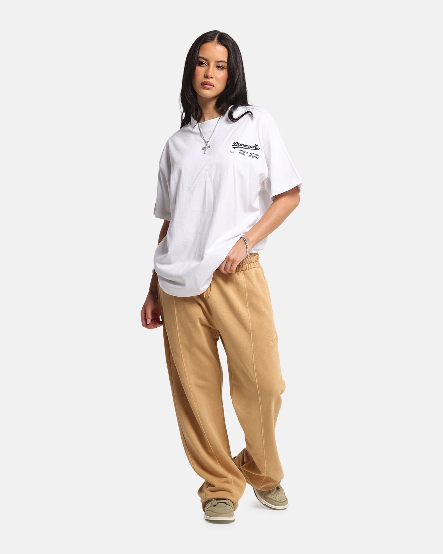 WrinkleResistant Cloth Dreamville Records T-Shirt White
