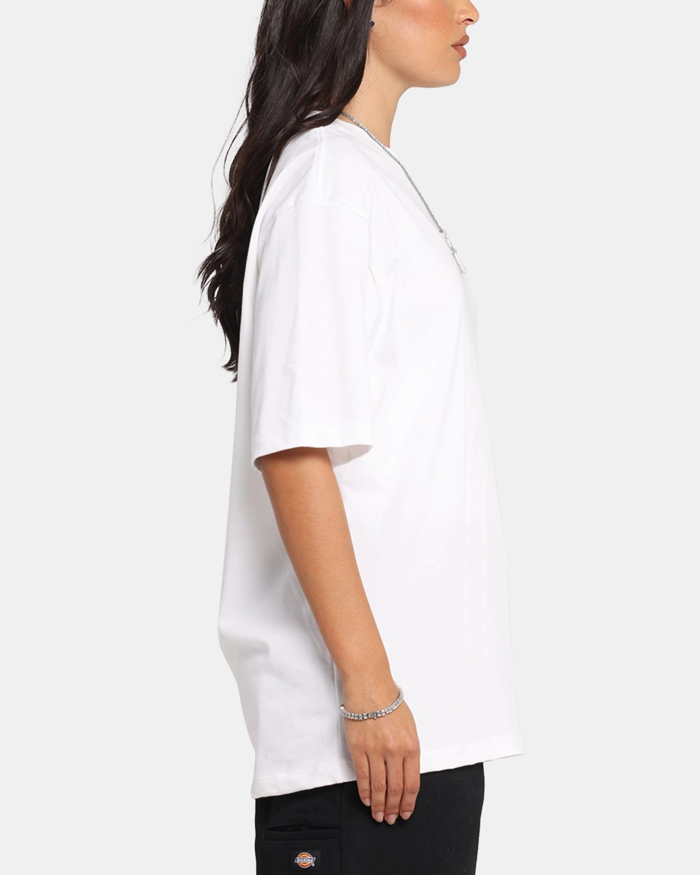 Reinforced Hemline Temperature Regulating Textile Jordan Brand Sneaker Patch Crewneck T-Shirt White/Varsity Red