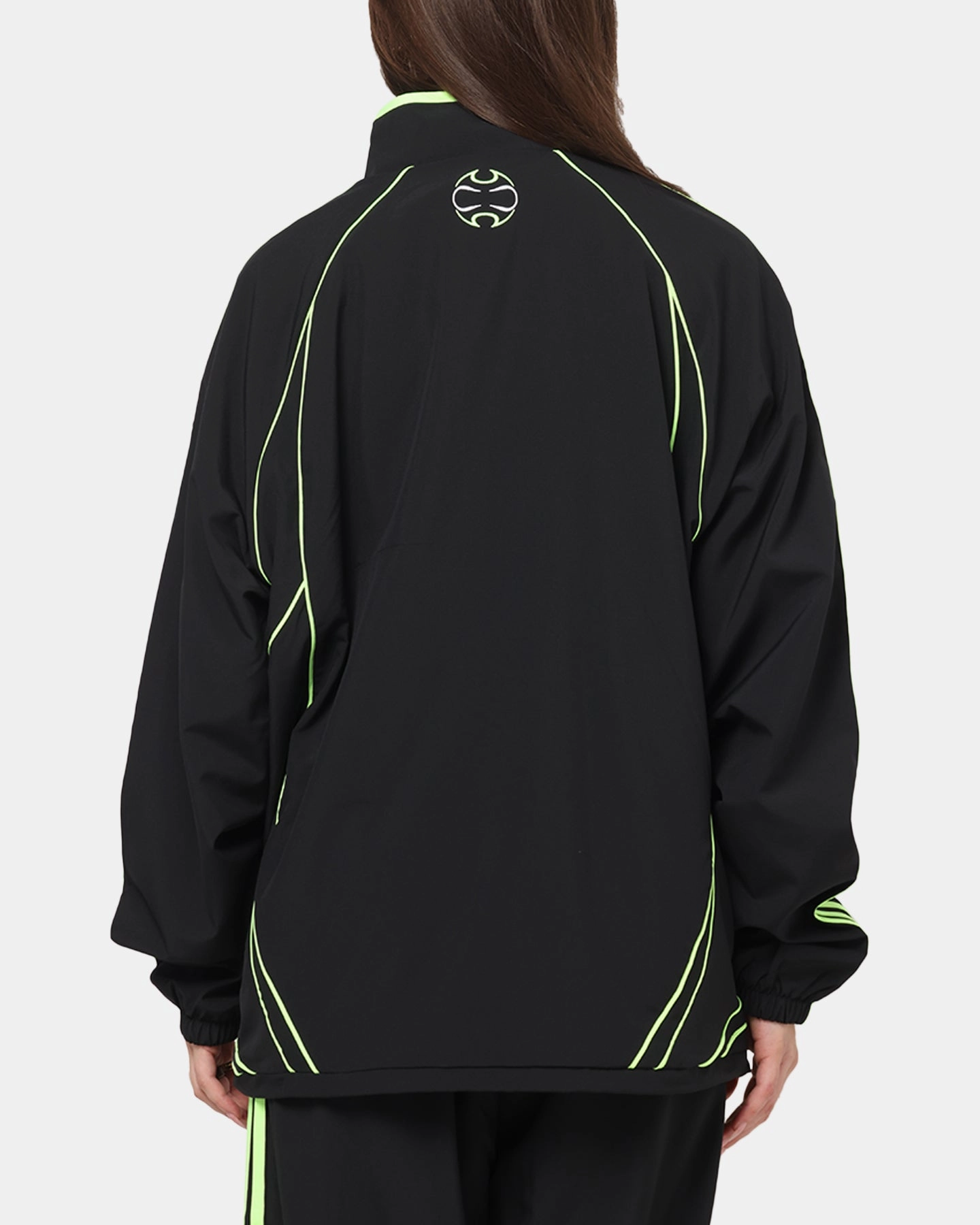 Adidas Teamgeist Adicolor Track Jacket Black/Green FadeResistant Treatment Gym Wear