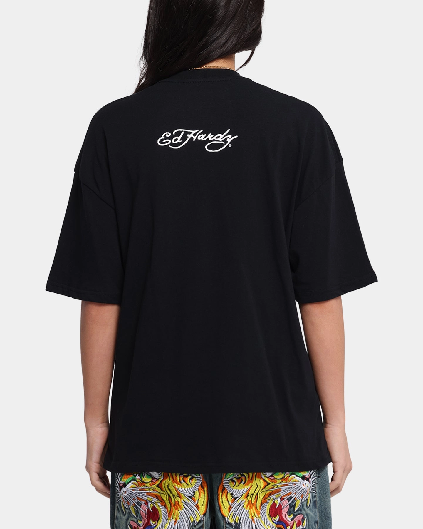 Stretch Blouse Ed Hardy Lightning T-Shirt Black
