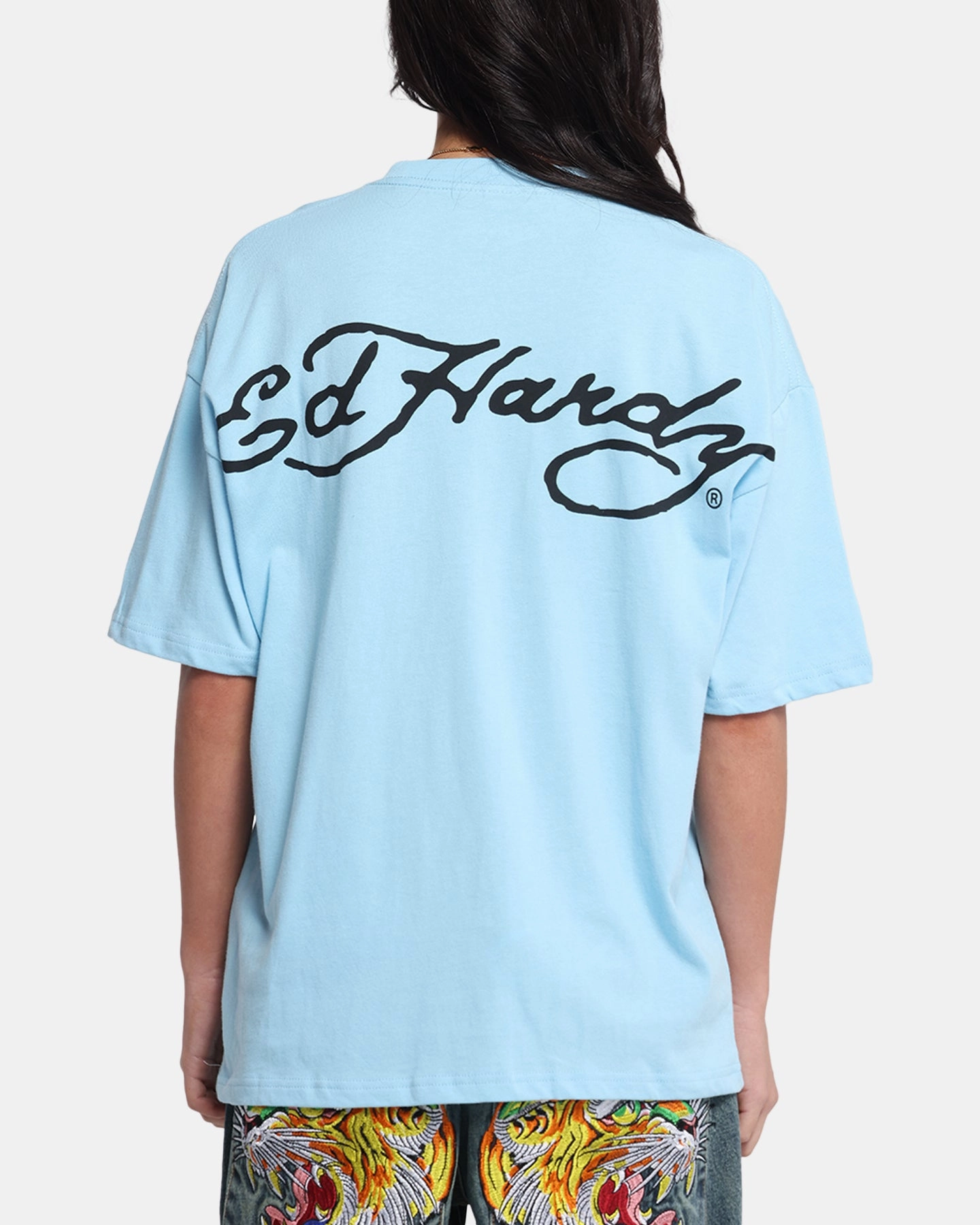 Quick Dry Fabric Ed Hardy Eagle T-Shirt Blue