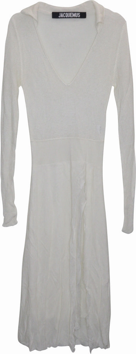 [WW23326] Jacquemus | Midi Dress Flattering Cut Wear Neutral Mood