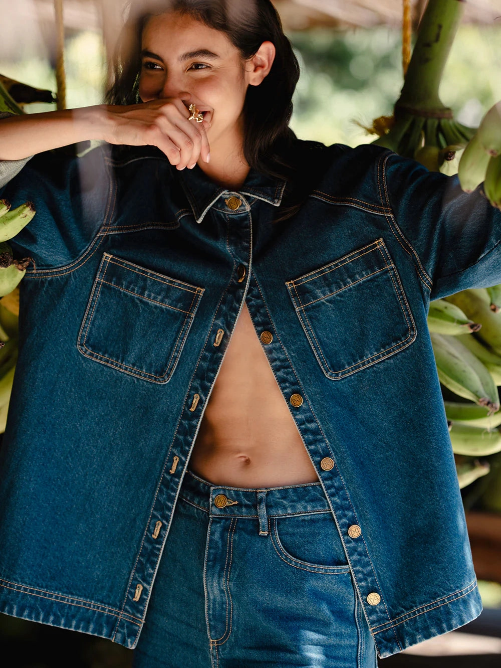 Active Wear Evie Denim Shirt