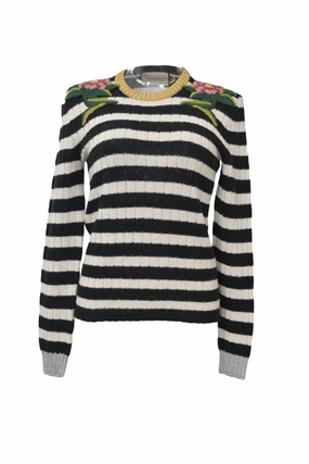 [WW34623] Gucci | Knitwear Ribbed Hem Detail