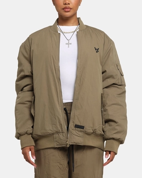 The Anti Order Anti Essential Oversized Bomber Jacket Dark Taupe SoftBrushed WrinkleResistant