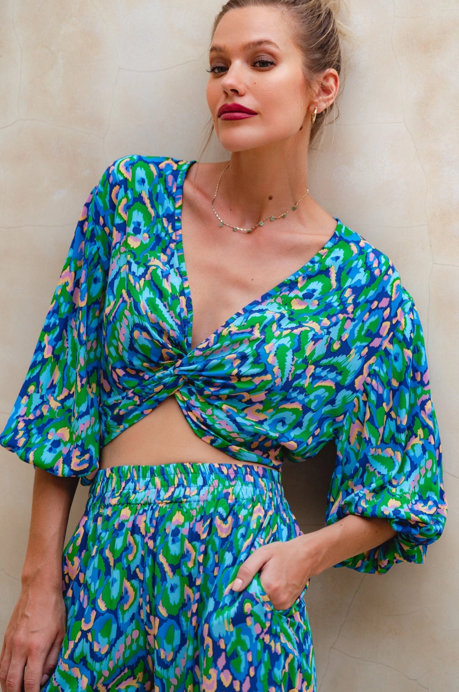 Bless Glow Fatima Cropped Summer Top (Sale)