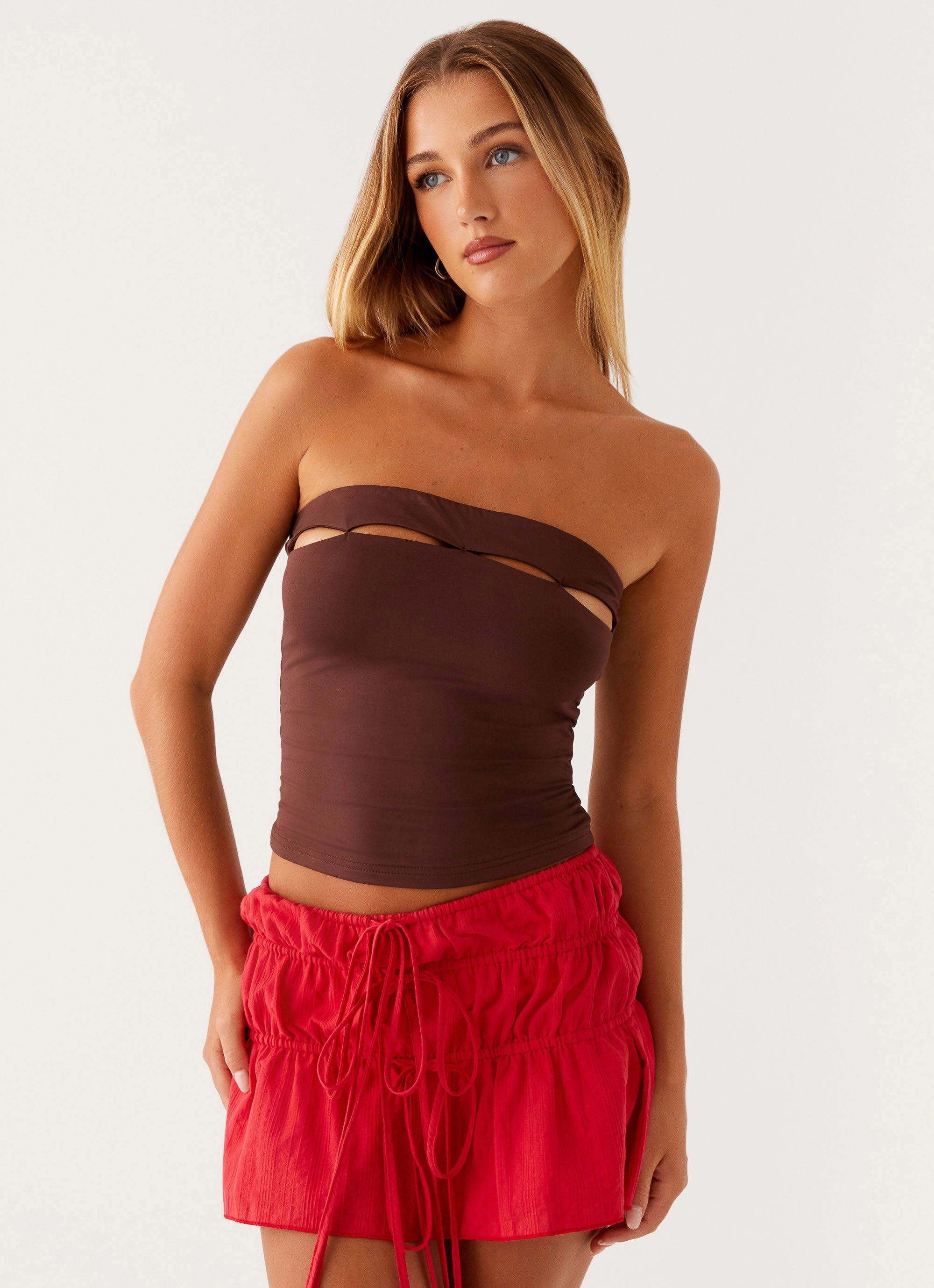 MinimalistDesign Fia Tube Top - Chocolate