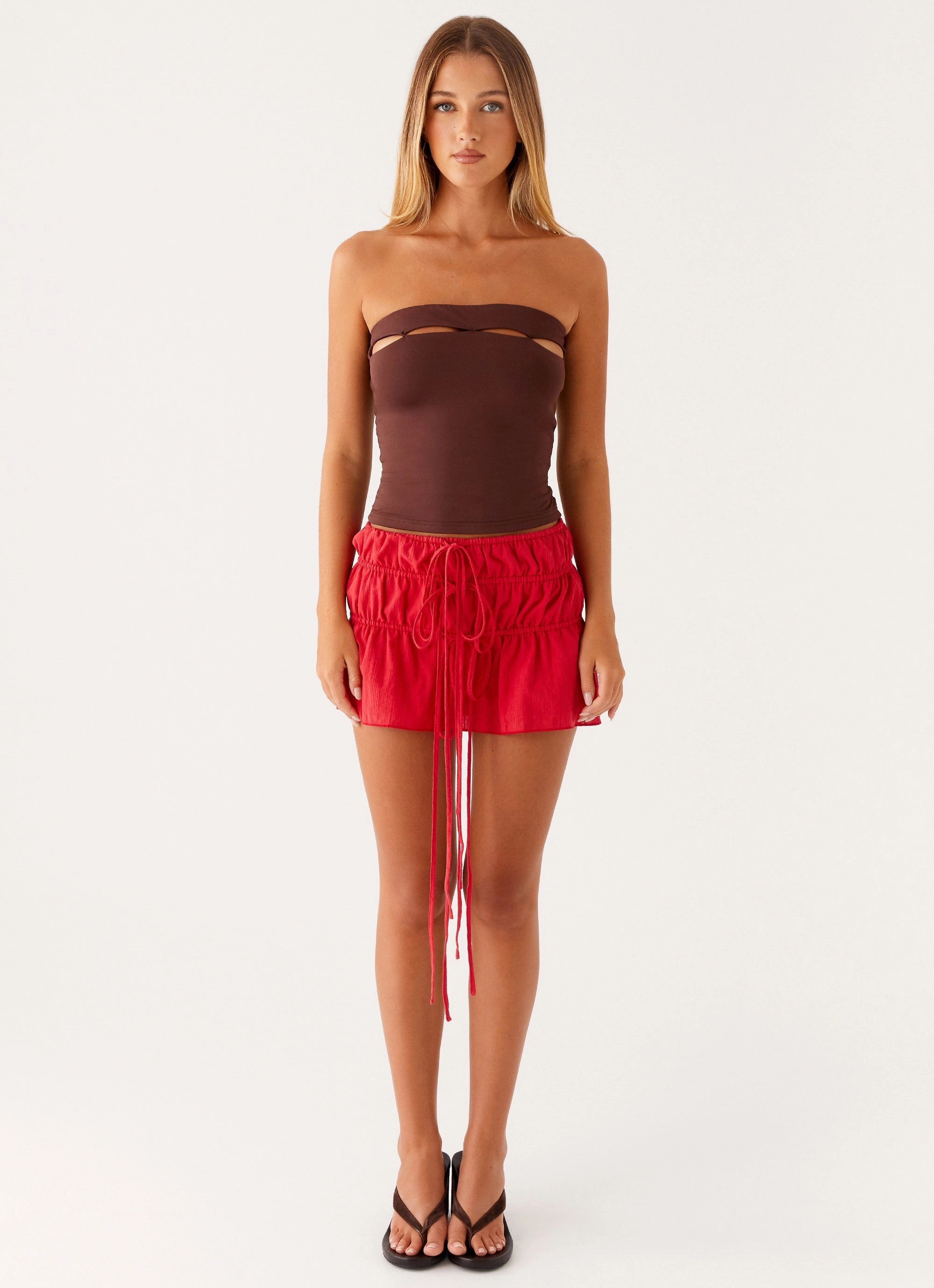Fia Tube Top - Chocolate ReinforcedEdges