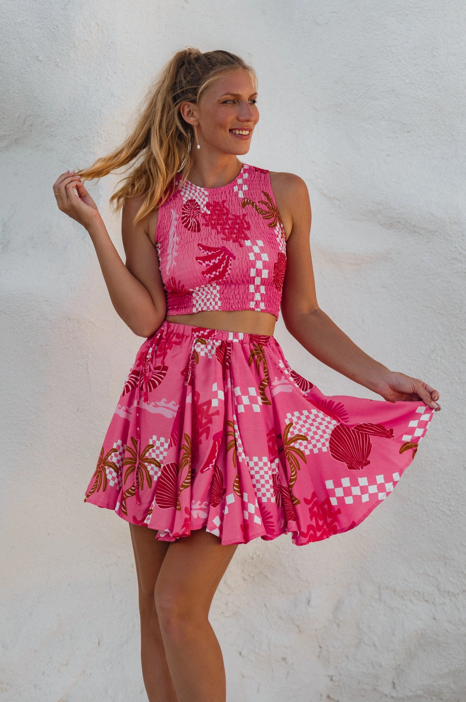 Island Days Mini Skirt (Sale) Party Safe Elegant Outline