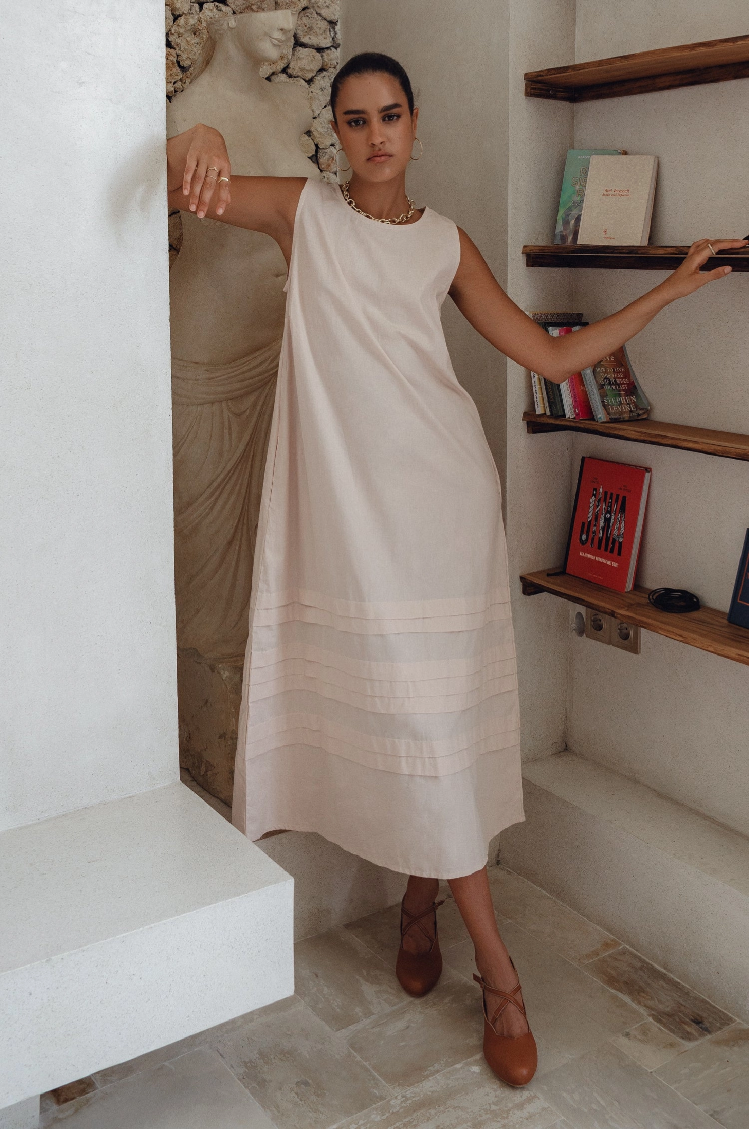 Perfectly Crafted Gentle Fit Beloved Cara Slip on Cotton Maxi Dress (Sale)