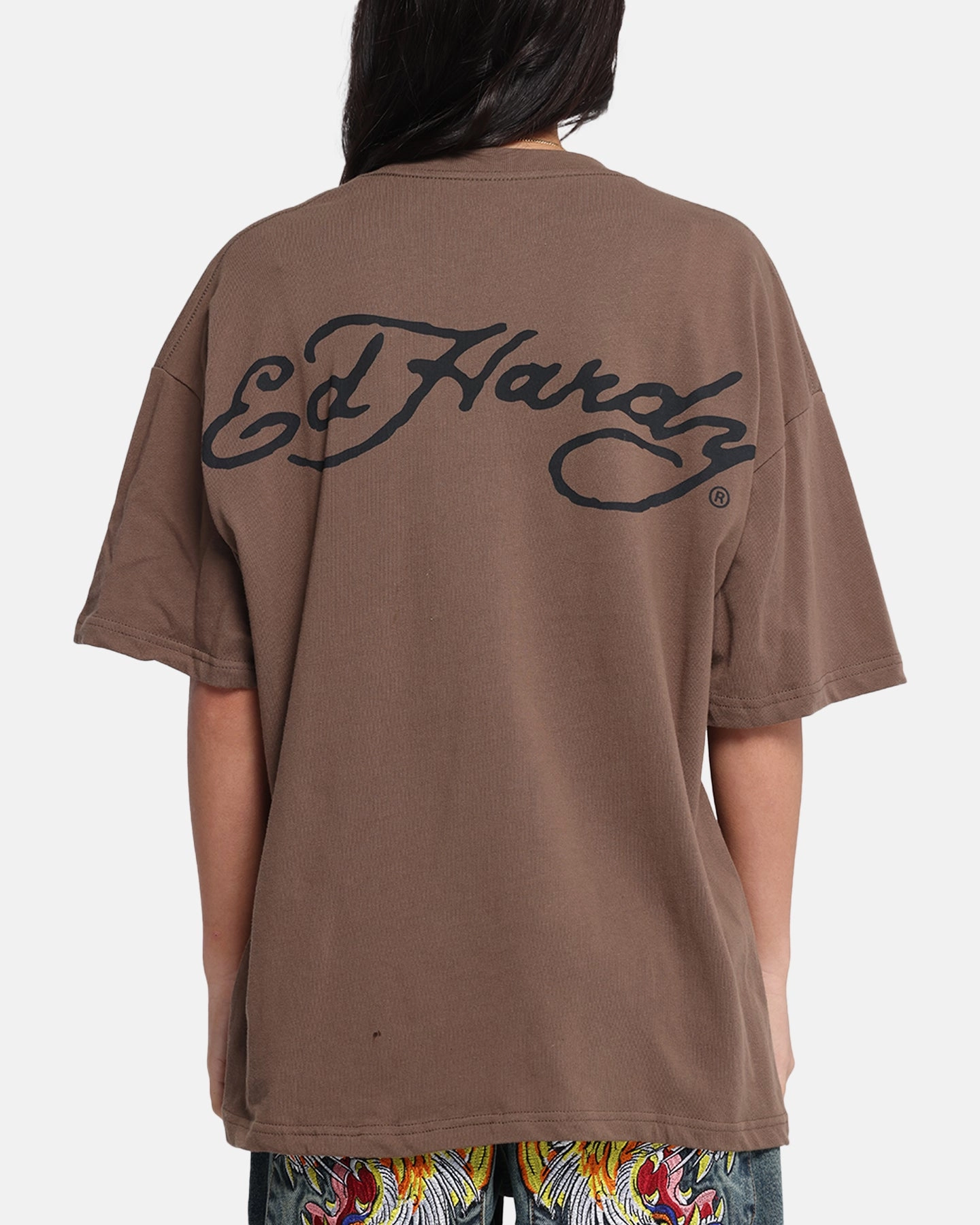 TaglessCollars Ed Hardy Eagle T-Shirt Brown