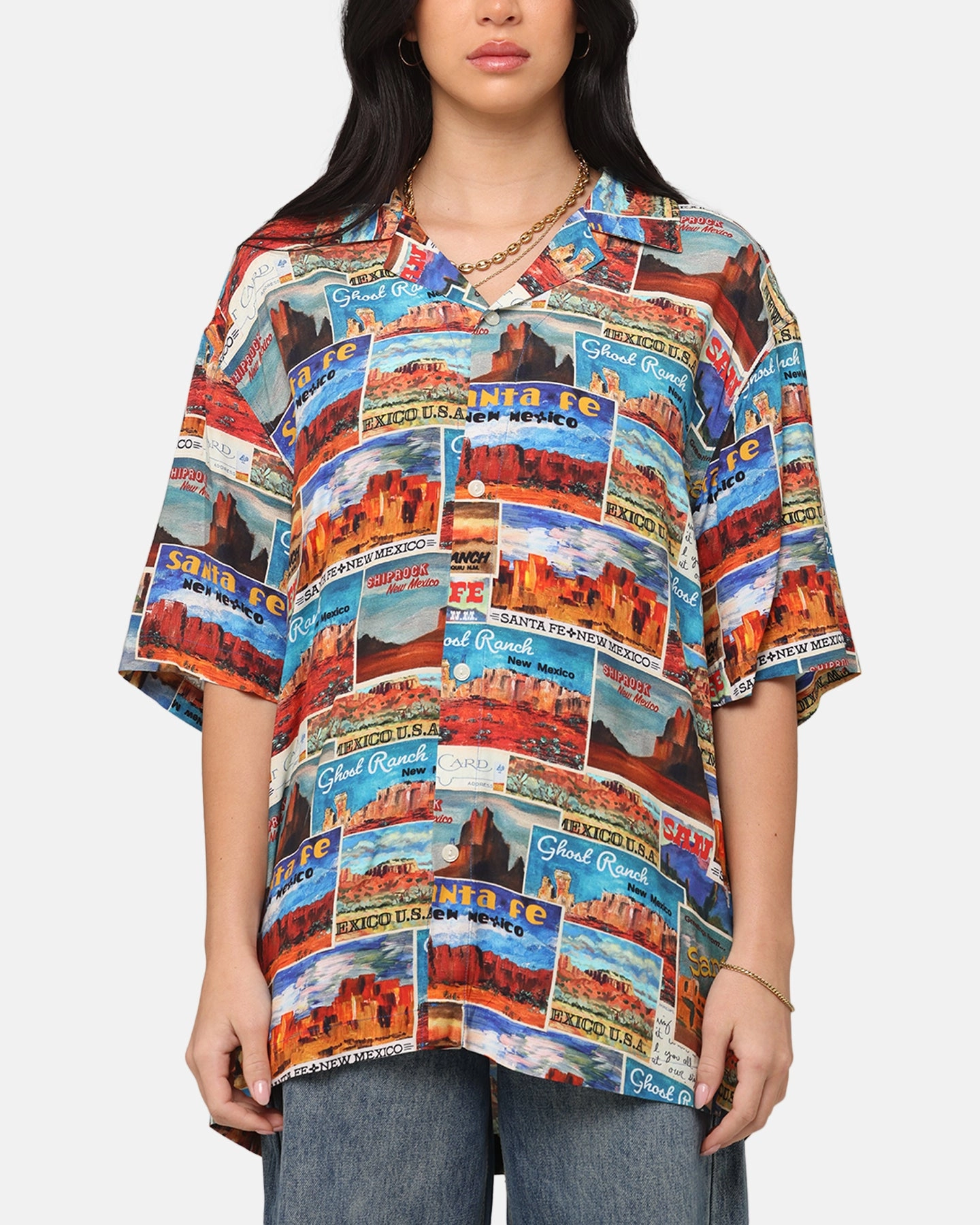 Reinforced Shoulder Champion Route 40 Drifter Button Up Shirt Ginger