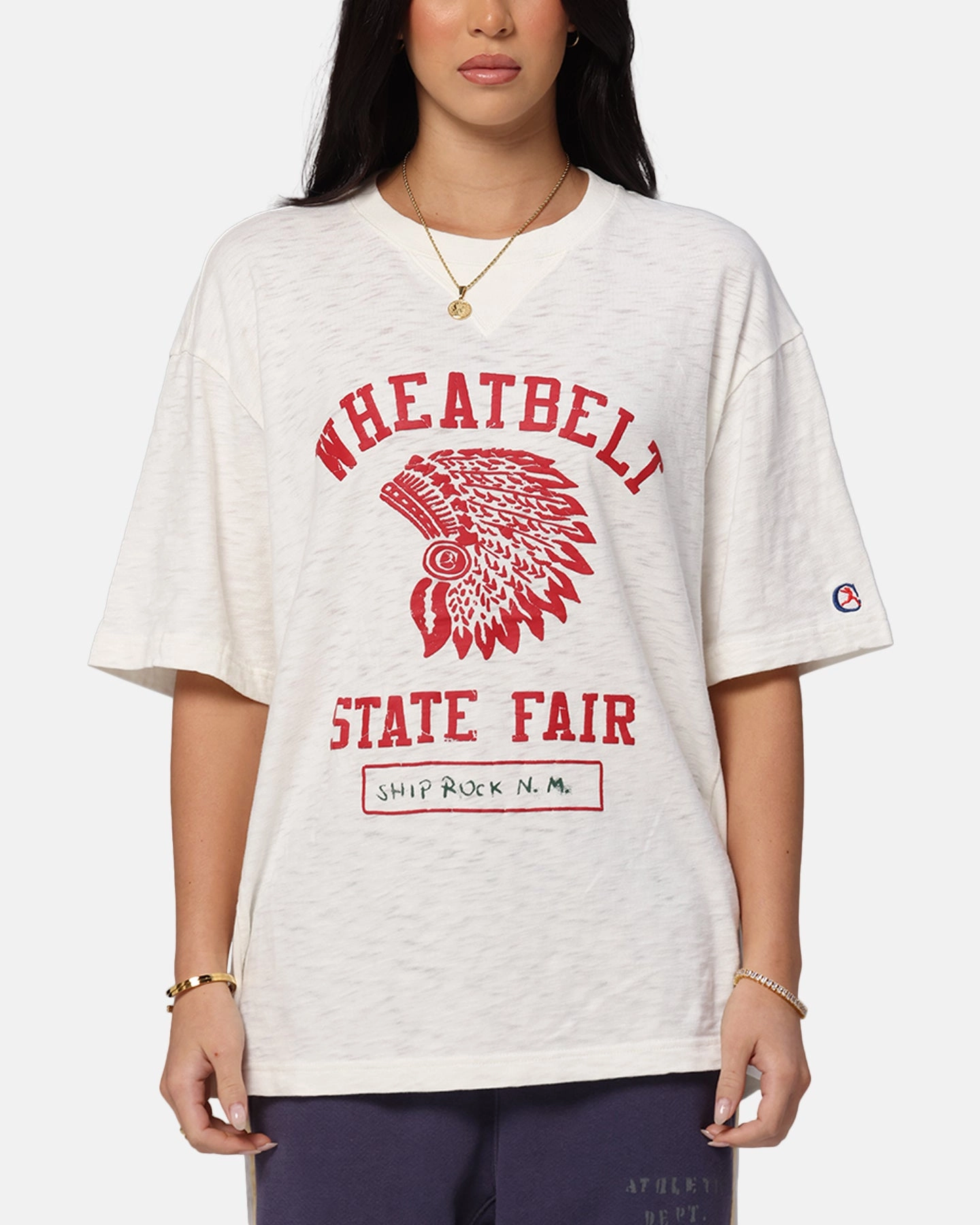 Champion RW Expansion T-Shirt White Sustainable Fabric Blend Moisture Control Lining