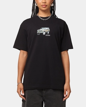 Tagless Neckline AntiStaticFabric Huf X Toyota Rosetta T-Shirt Black