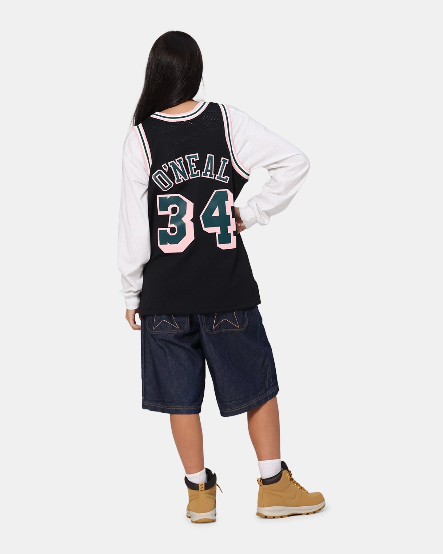Mitchell & Ness Los Angeles Lakers Shaquille O'Neal 'Deep Emerald' Swing Jersey Black WaterResistant