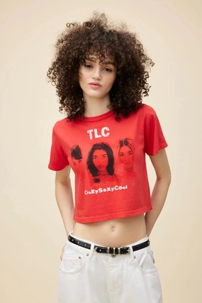 TLC Crazy Sexy Cool Boxy Crop AbrasionResistantEdging Light Deflection Fabric