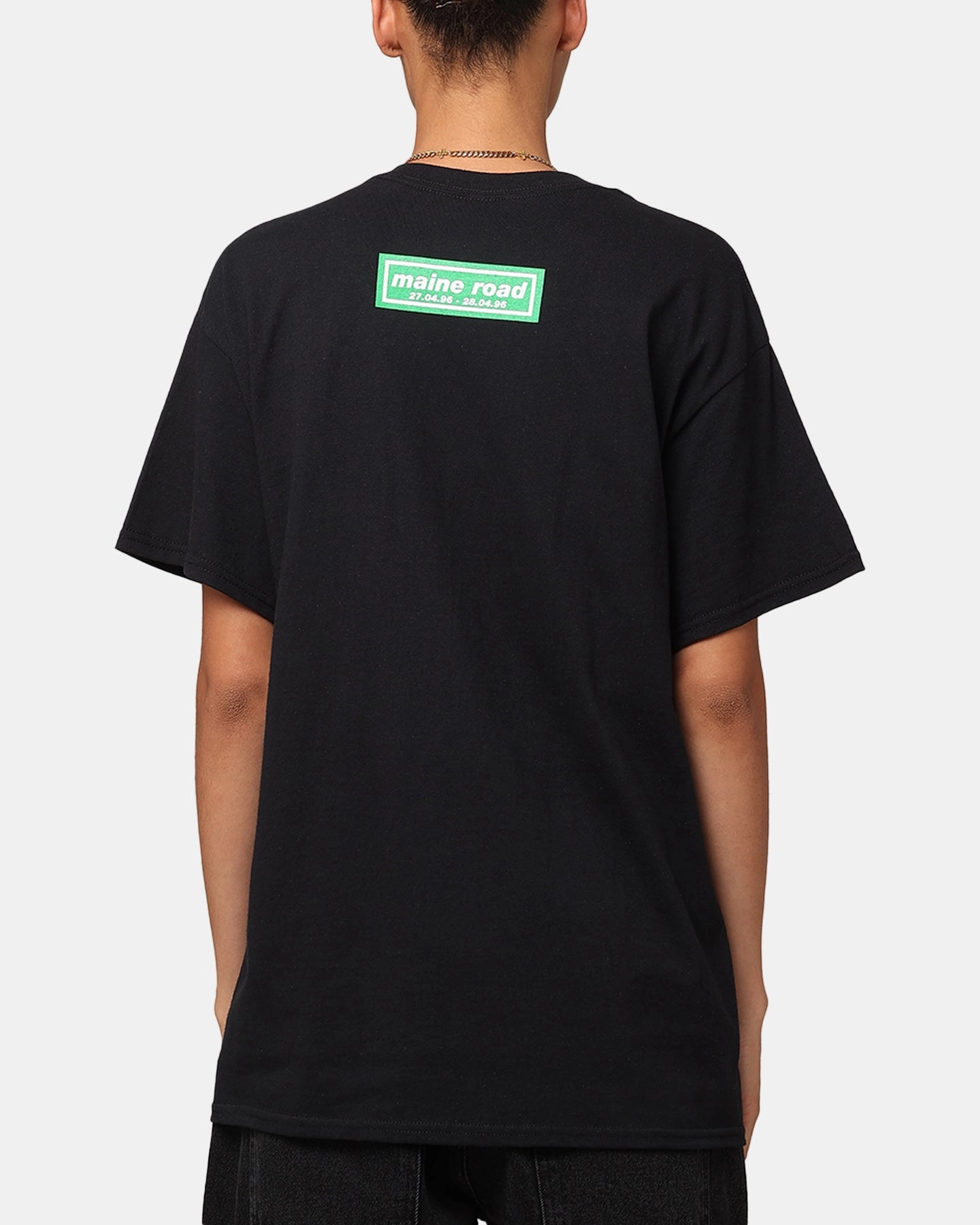 Oasis Maine Road T-Shirt Black FlexibleCuffs Eco Dye Process