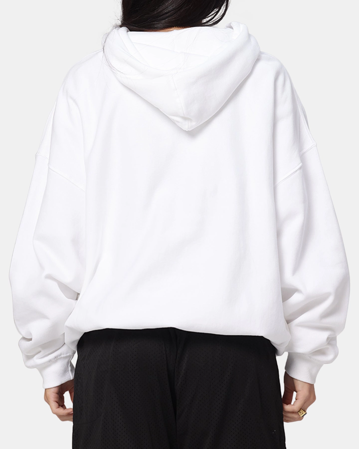 Relaxed Blouse The Anti Order Freedom Boxy Hoodie White