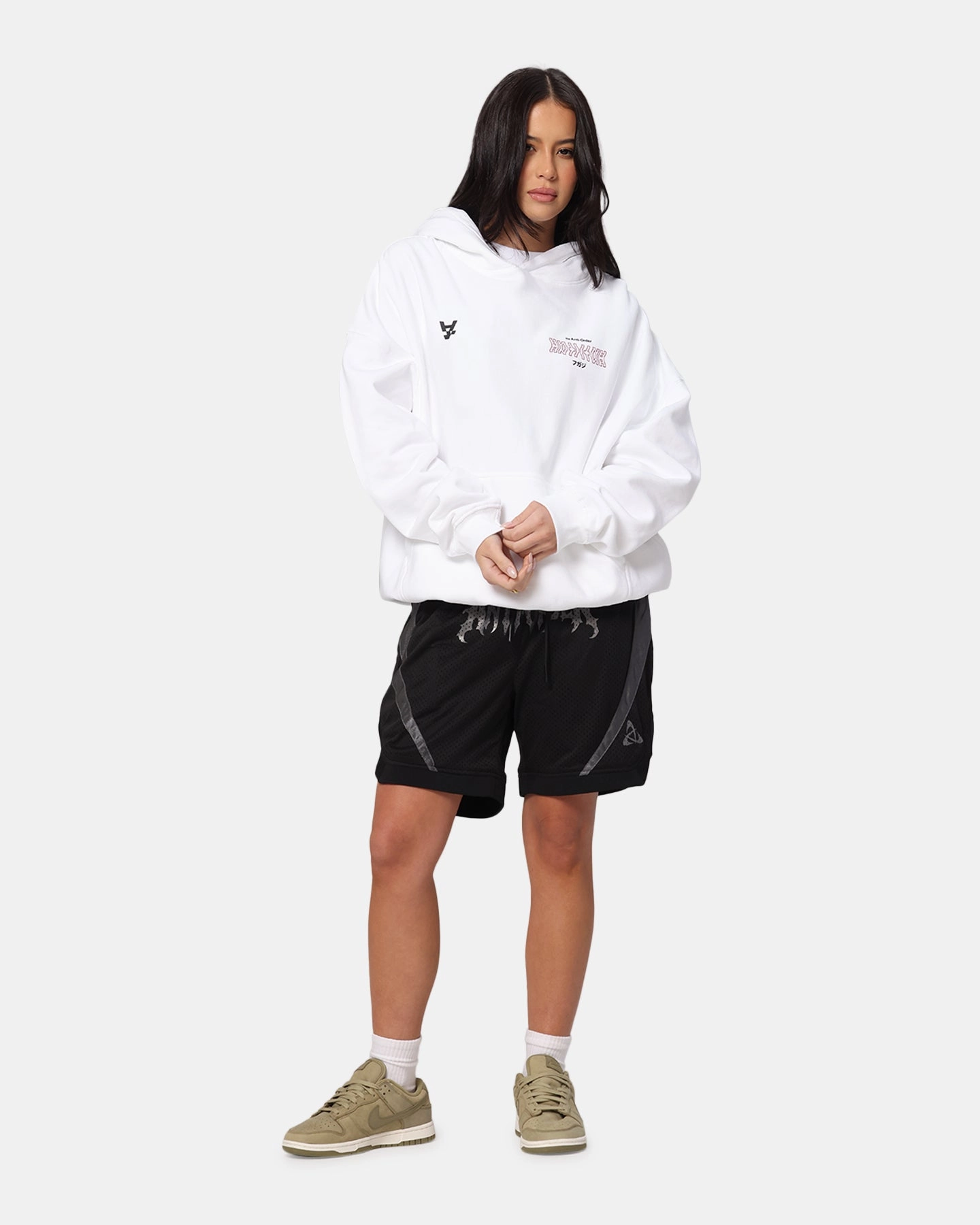 The Anti Order Freedom Boxy Hoodie White Reinforced Shoulders