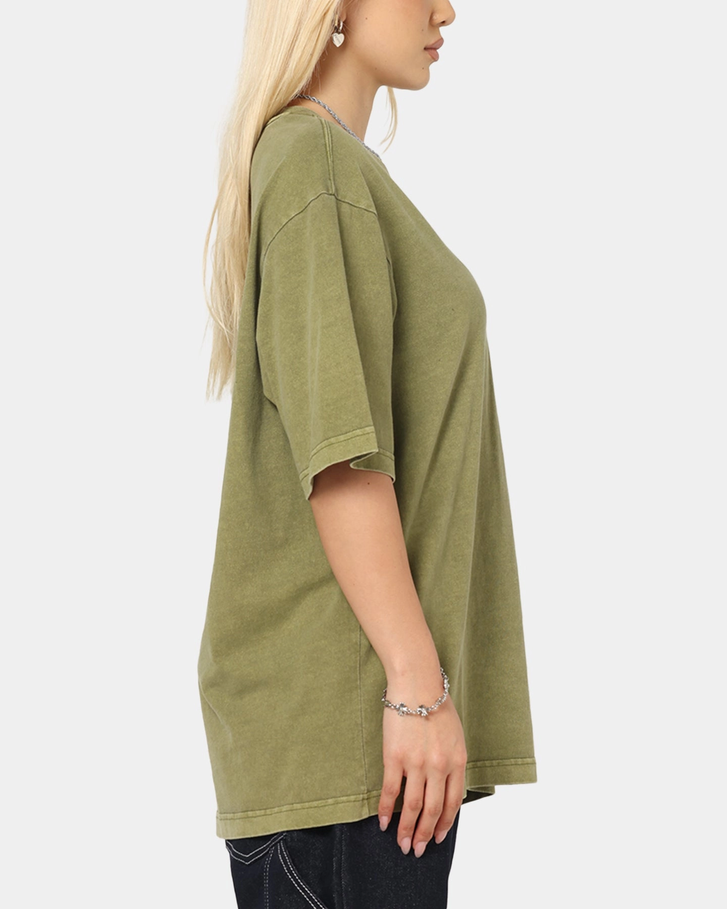 G-Star Overdyed Center Chest Boxy T-Shirt Turf Green MoistureWicking BreathableMeshPanel