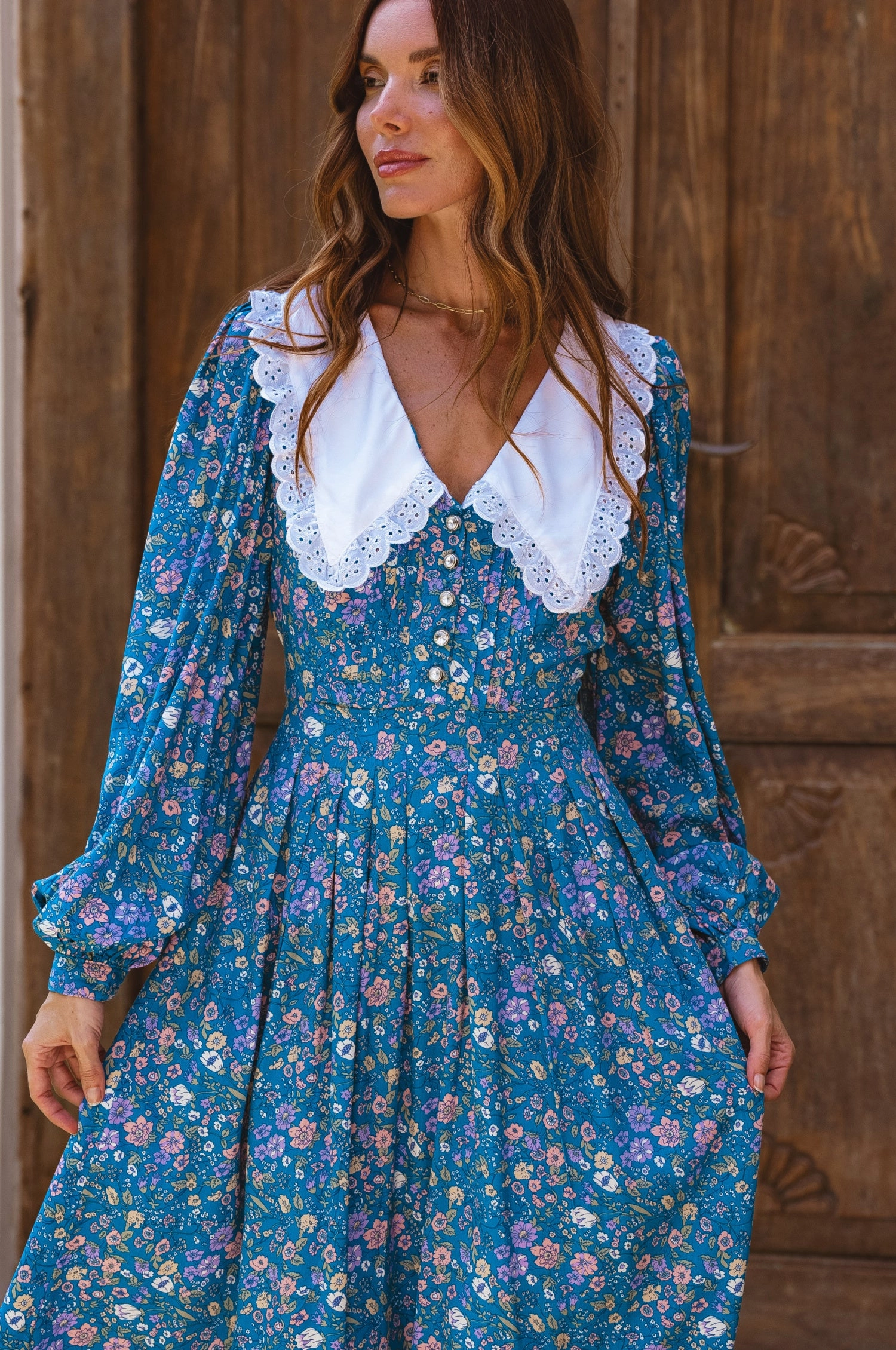 Glory Long Sleeve Midi Dress (Sale) Fashion Daily Night Ready