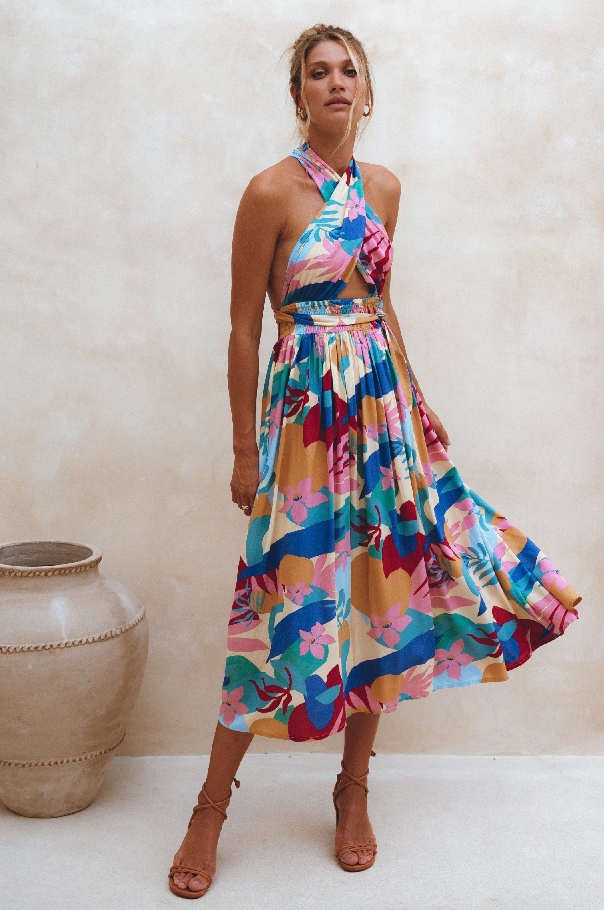 Chilly Day Wear Nature Bloom Glowing Hera Infinity Dress