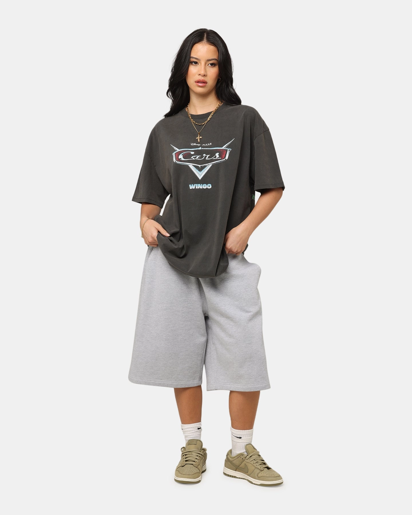 WrinkleResistant Fabric ReinforcedStitching Goat Crew Disney And Pixar Cars Wingo Heavy T-Shirt Black Wash