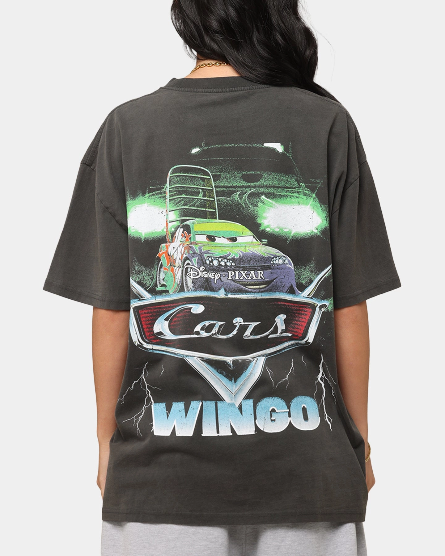 Goat Crew Disney And Pixar Cars Wingo Heavy T-Shirt Black Wash Tear Resistant Reinforcement Sustainable Production Methods