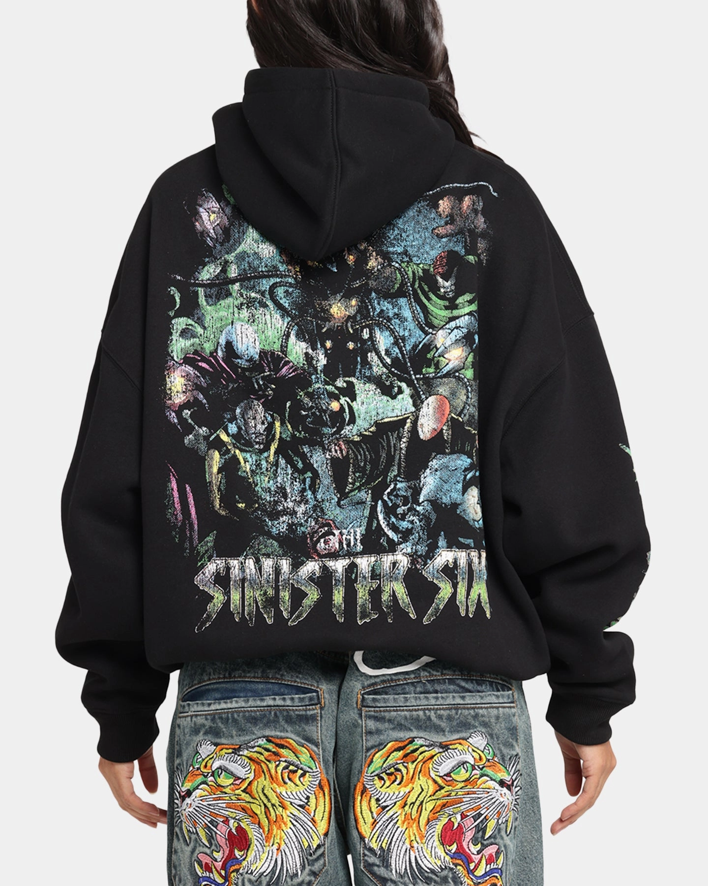 ConvertibleSleeves Goat Crew Marvel Sinister Six Premium Hoodie Black