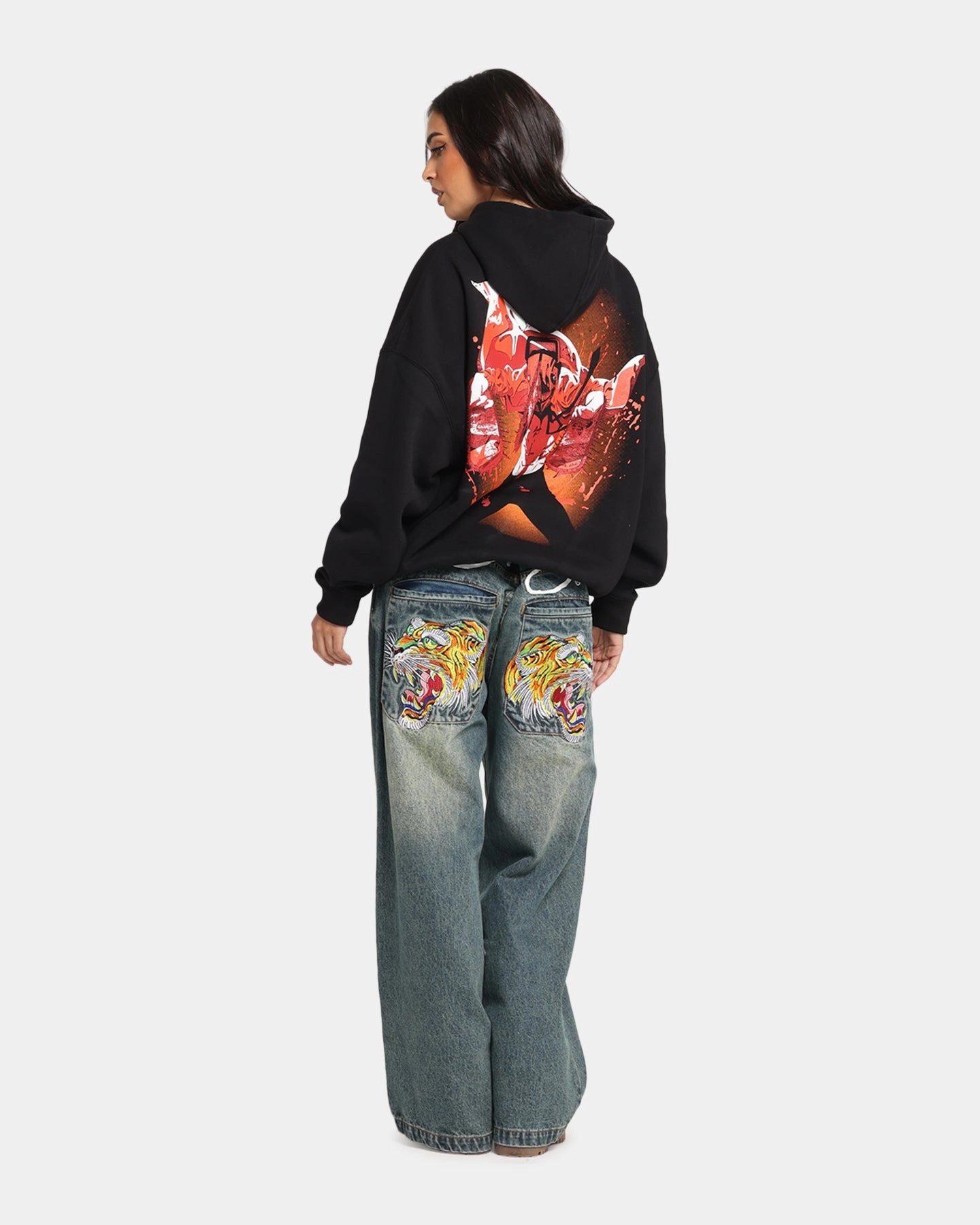 Stylish Dress Goat Crew X Chainsaw Man Premium Hoodie Black