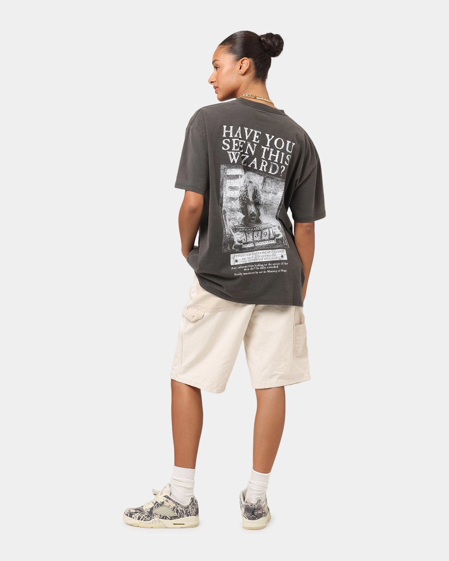 Goat Crew X Harry Potter Sirius Heavy T-Shirt Black Wash NonIrritating Stitching