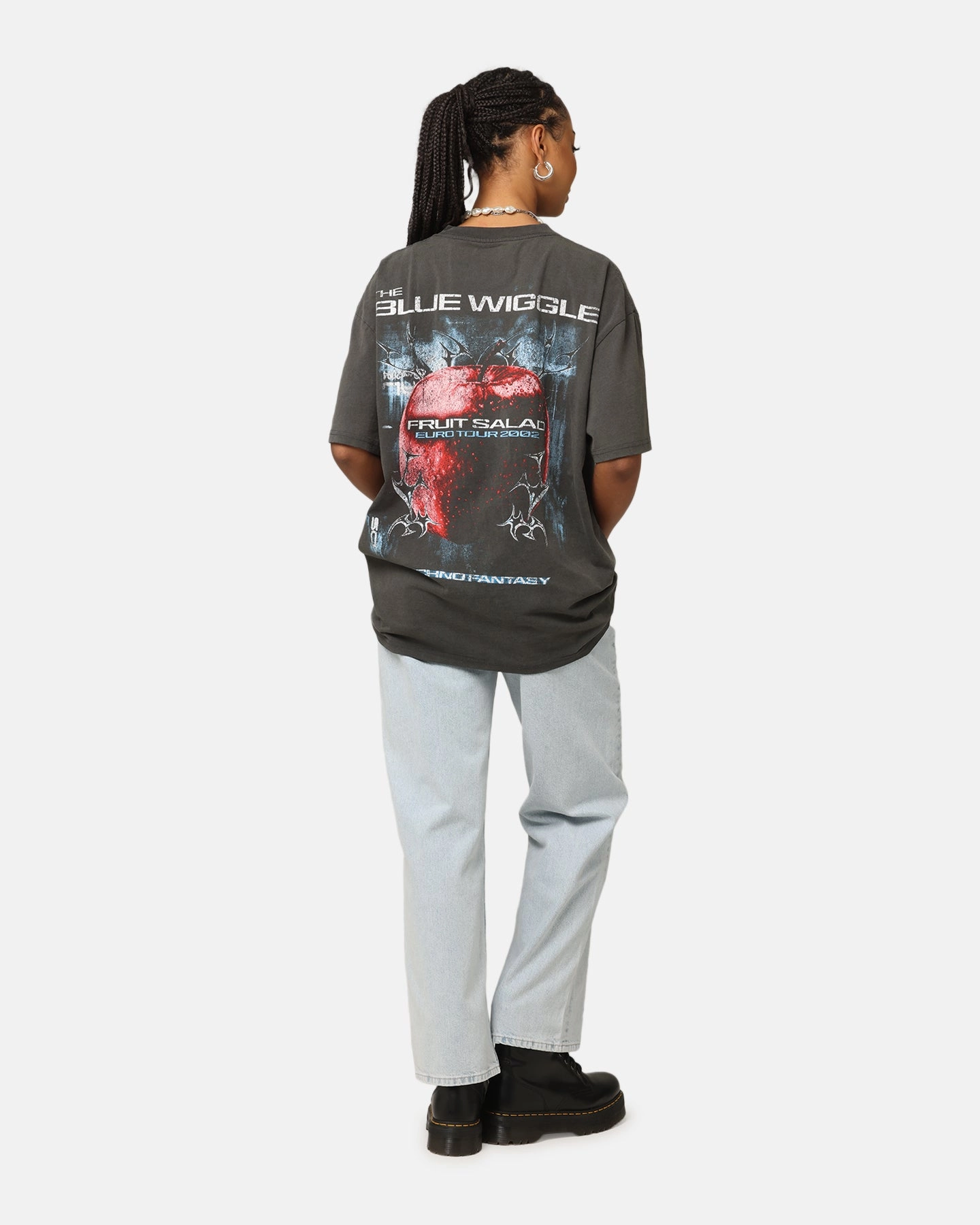 Classic Hoodie SheerLayering Goat Crew X The Wiggles Blue Wiggle Heavy T-Shirt Black Wash