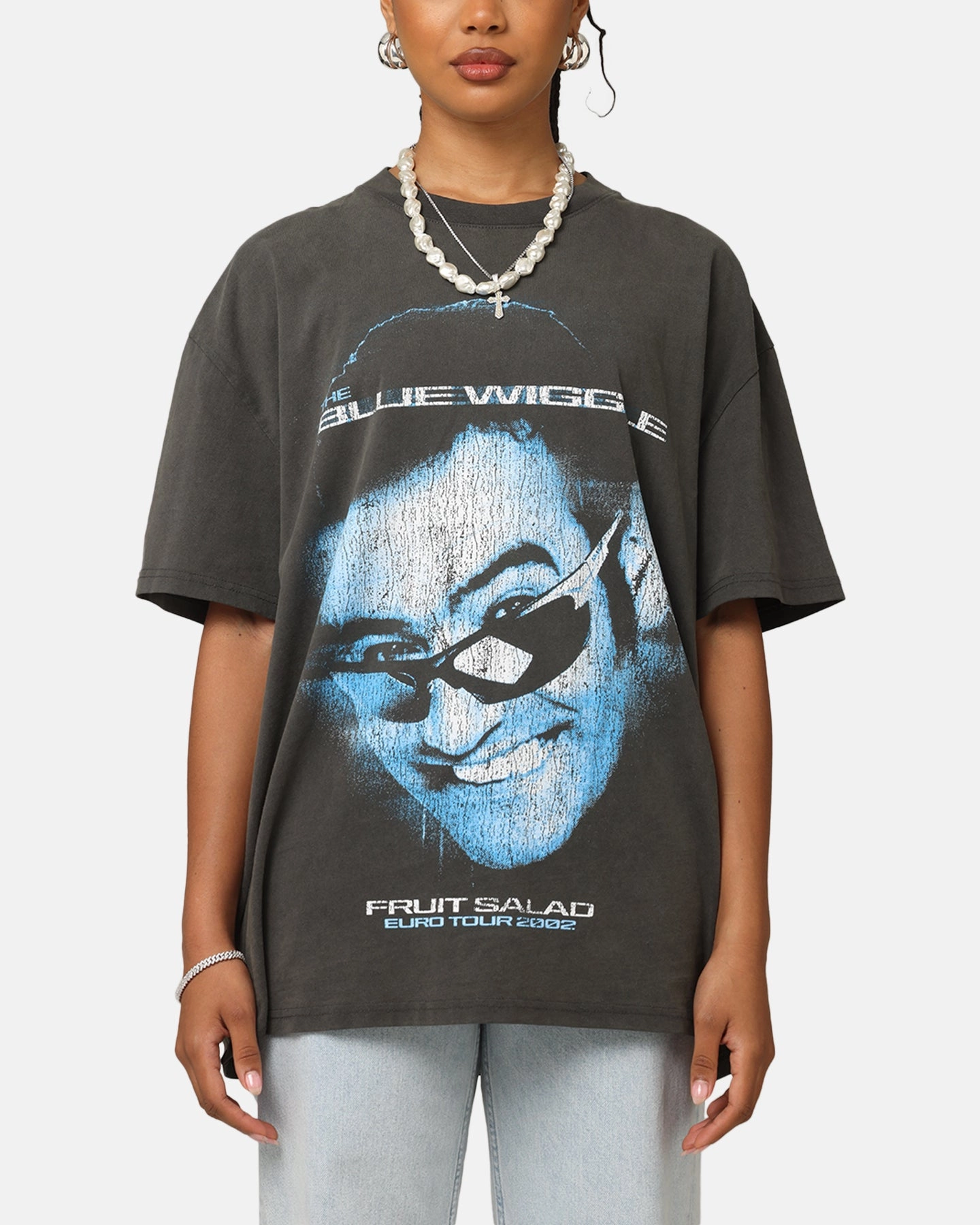 RecycledPolyester NonToxic Certification Goat Crew X The Wiggles Blue Wiggle Heavy T-Shirt Black Wash