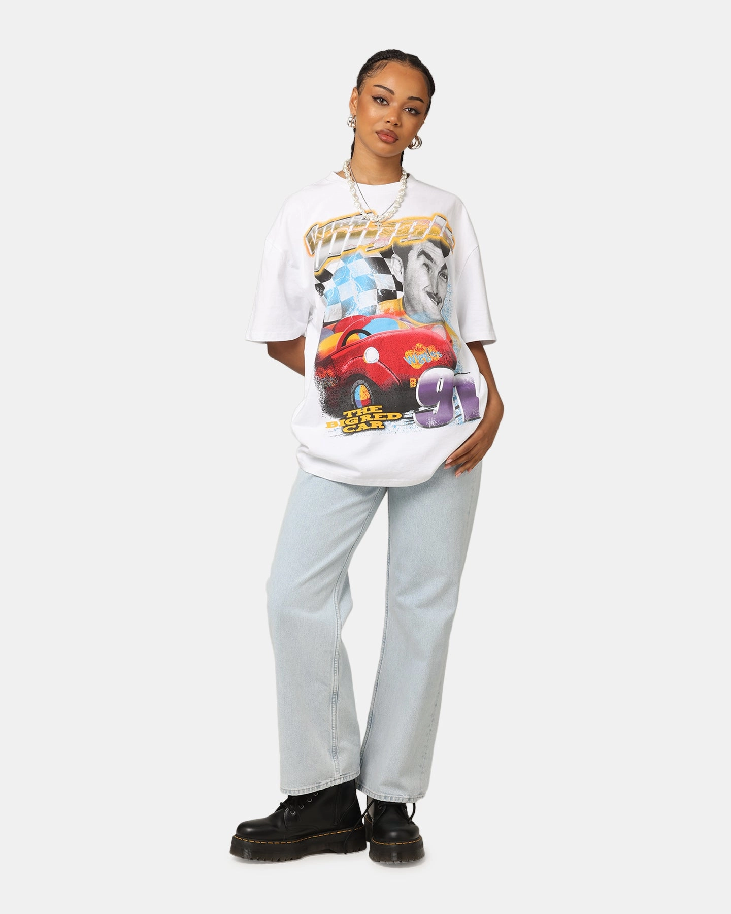 ThermalRegulating Fabric Goat Crew X The Wiggles Greg Wiggle Heavy T-Shirt White