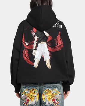 Goat Crew X Tokyo Ghoul Kaneki Premium Hoodie Black Cozy Blouse