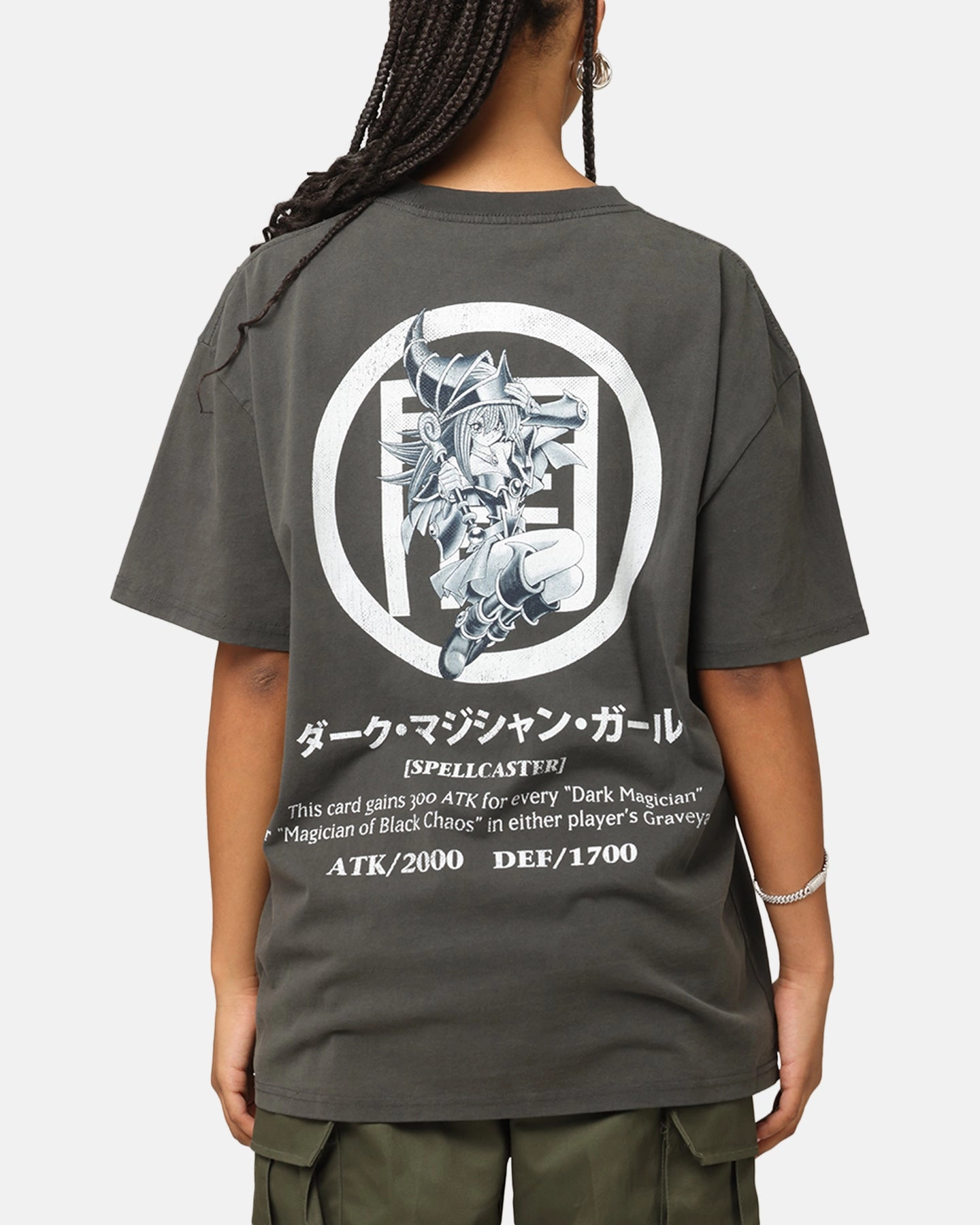 Goat Crew X Yu-Gi-Oh! Dark Magician Girl Card Heavy T-Shirt Black Wash Anti Pill Finish