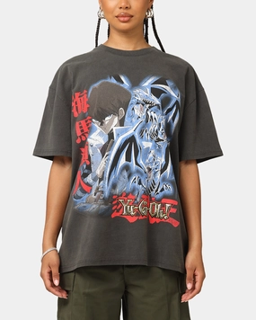 Durable Reinforced Shoulders WaterRepellent Finish Goat Crew X Yu-Gi-Oh! Kaiba Blue Eyes Heavy T-Shirt Black Wash