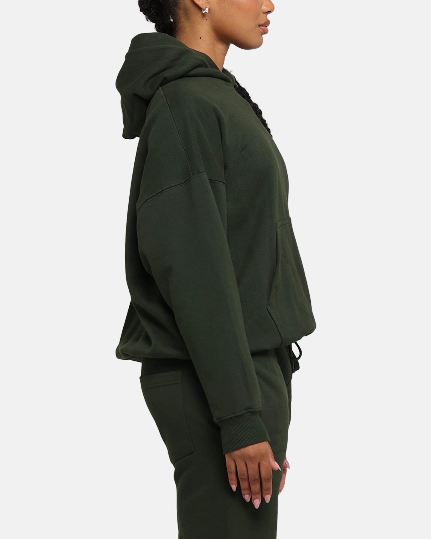 Active Look Carr?? Blanc Oversized Hoodie Dark Green
