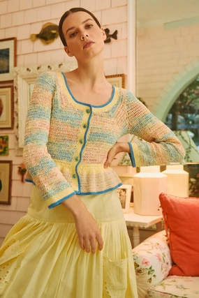 Guiliana Cardigan Sweat Absorbent Inner Layer Wrinkle Free Texture