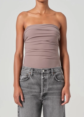 Non Irritating Label Gwyneth Bodysuit in Taupe