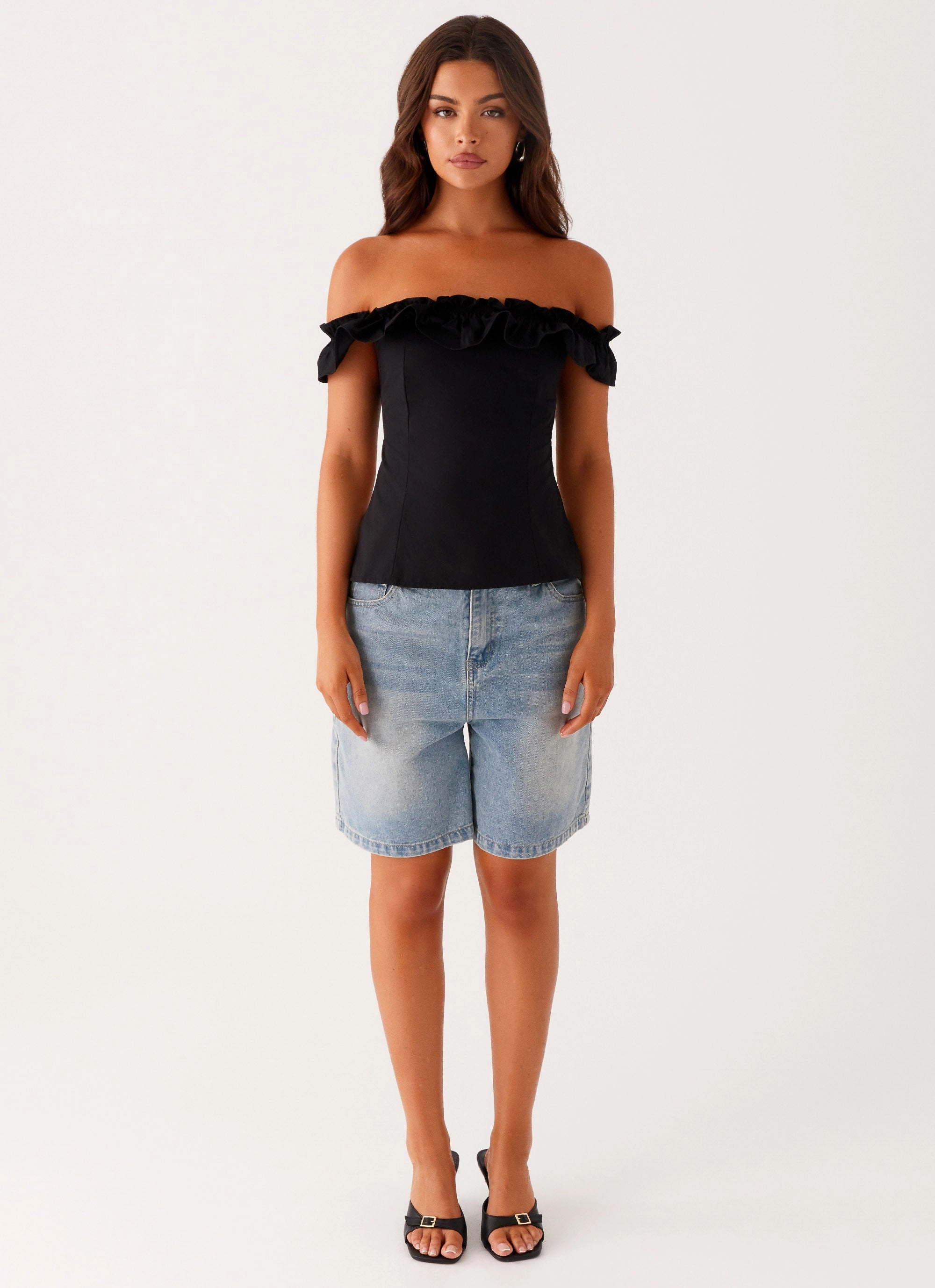 NaturalFiberBlend Gwyneth Top - Black