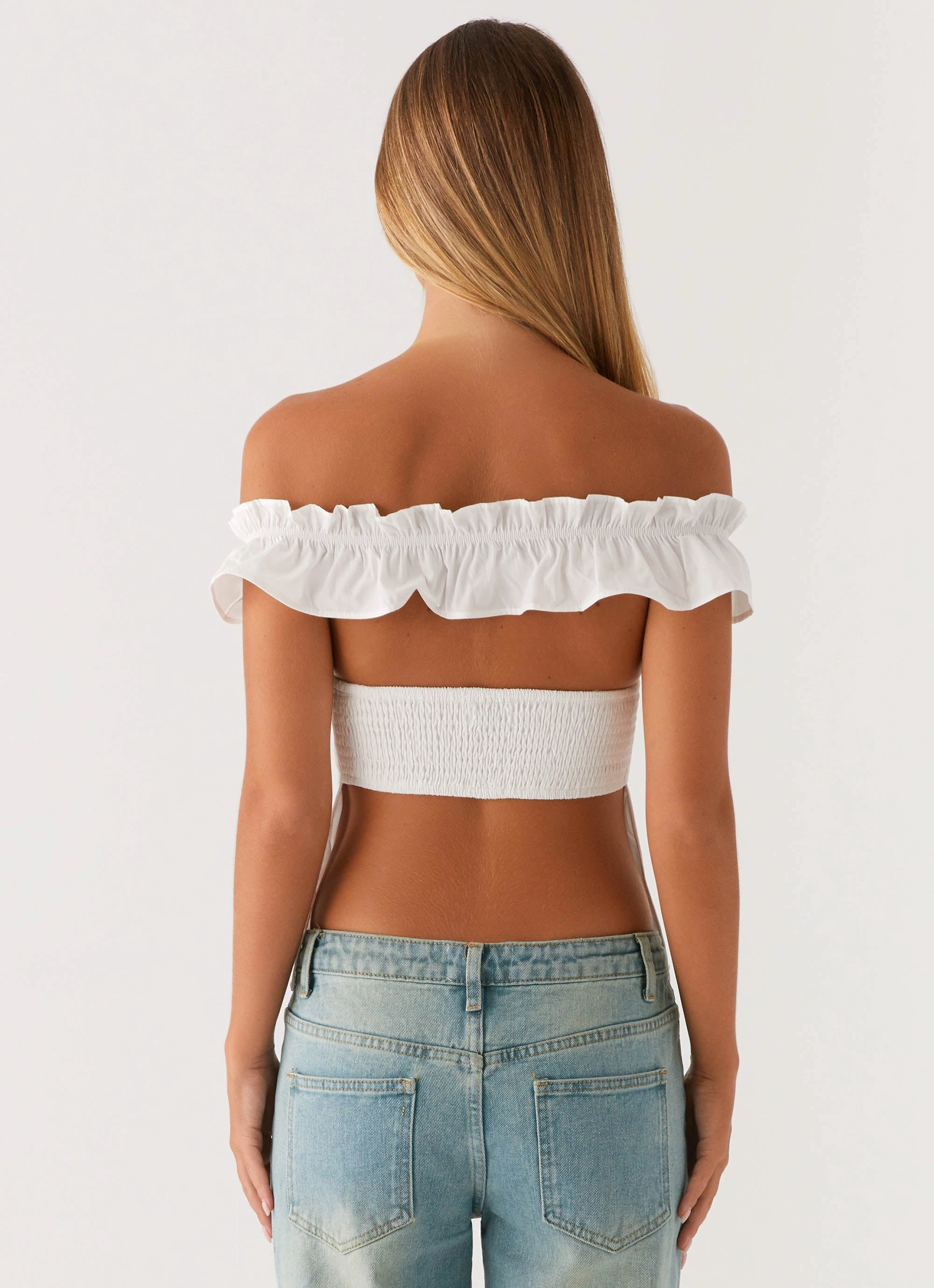 Gwyneth Top - White SleevelessOption