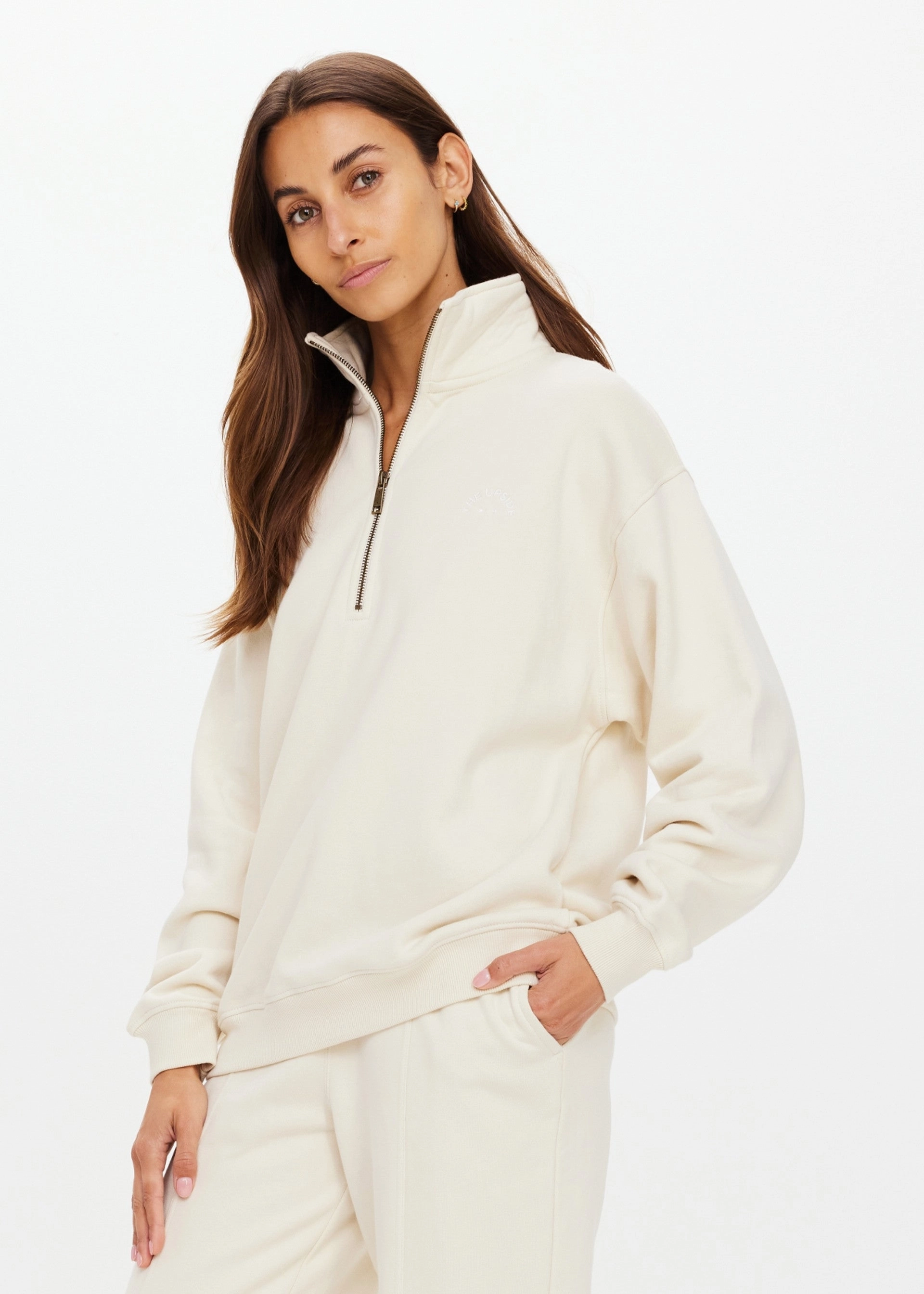 Hamilton Wren Half Zip Sweater Garment Washed Softness